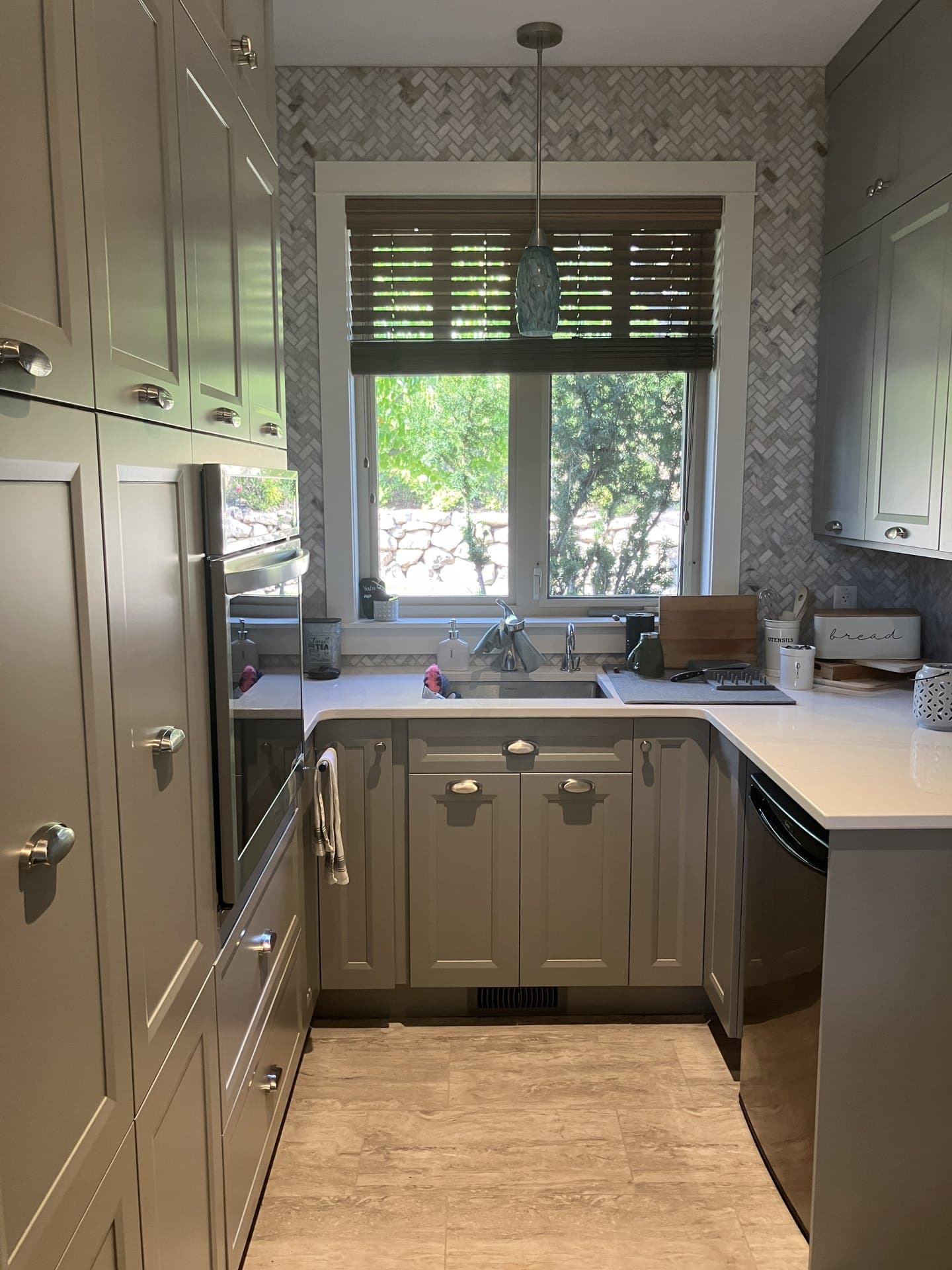 Kitchen window and cabinetry